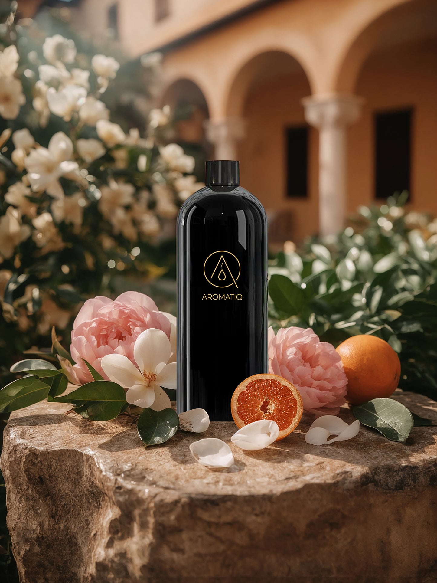FLORENCE blends grapefruit, pink pepper, peony and magnolia with amber and warm wood. A bright, soft floral fragrance inspired by sunlit courtyards of Florence.